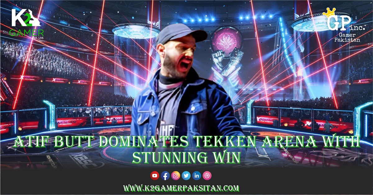 Atif Butt holding CEO 2025 Tekken 8 trophy after victory